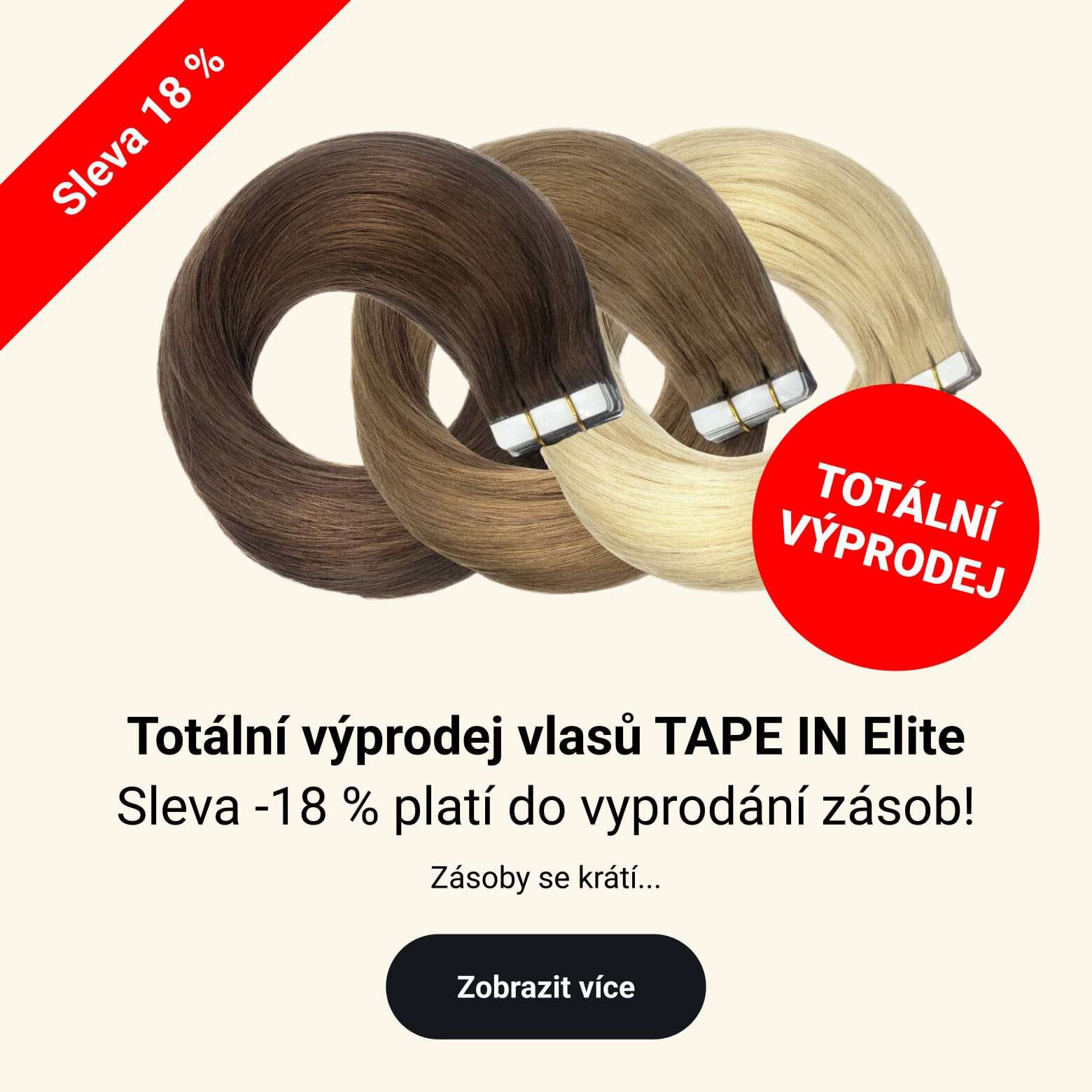 Indické TAPE IN vlasy Elite