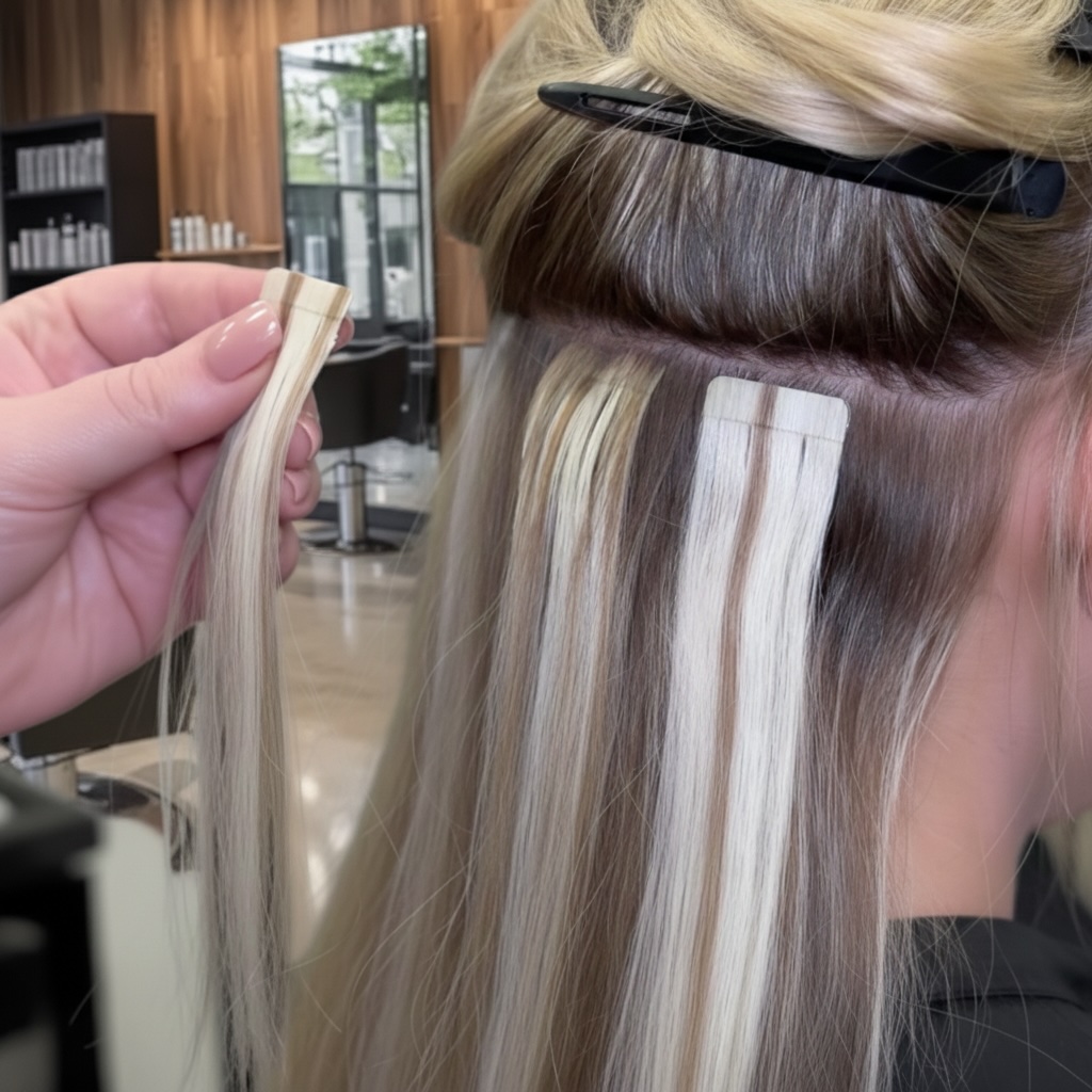 TAPE IN vlasy: Rychlé, přirozené a šetrné prodloužení