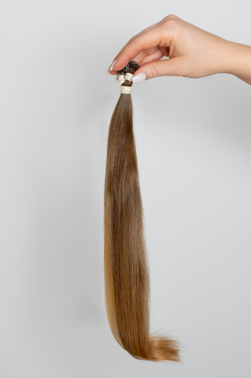 Virgin Hair #8 tmavě medová | délka: 35-39 cm | 36 pramenů