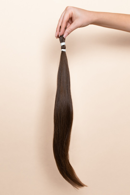 Virgin Hair #7 světle hnědá | 45-49 cm | 50 g