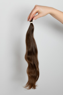 Virgin Hair #7 světle hnědá | délka: 40-44 cm | 58 pramenů