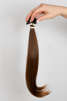 Virgin Hair #7 světle hnědá | délka: 35 cm | 100 pramenů