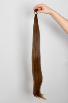 Virgin Hair #7 světle hnědá | délka: 75 cm | 106 pramenů