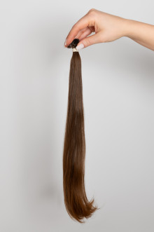 Virgin Hair #7-8 světle hnědá | délka: 40-44 cm | 58 pramenů
