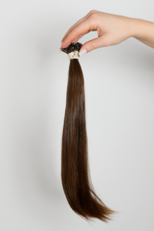 Virgin Hair #7 světle hnědá | délka: 35-39 cm | 94 pramenů