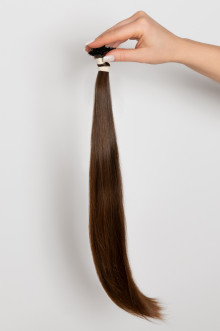 Virgin Hair #7 světle hnědá | 45 cm | 93 pramenů