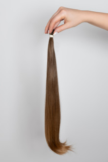 Virgin Hair #8 tmavě medová | délka: 45-49 cm | 47 pramenů