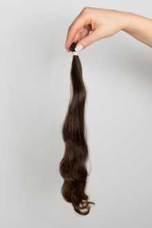 Virgin Hair #7 světle hnědá | délka: 40-44 cm | 35 pramenů