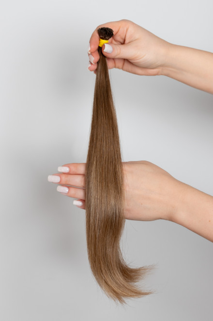 Virgin Hair #8 tmavě medová | délka: 35 cm | 35 pramenů
