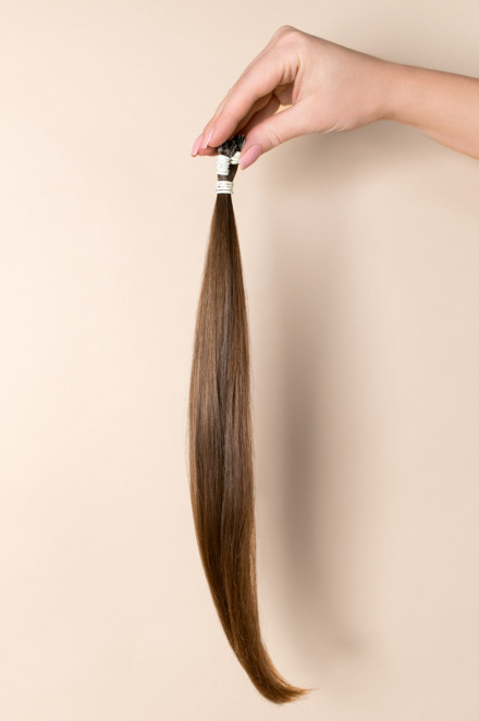 Virgin Hair #8 tmavě medová | 35-39 cm | 30 pramenů | 21 gr