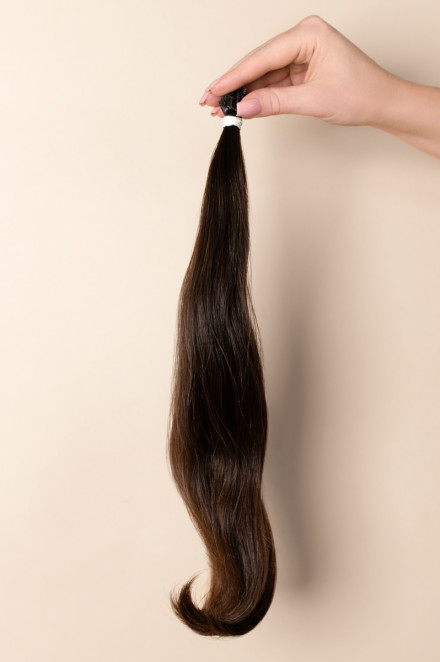 Virgin Hair #7 světle hnědá | 40-44 cm | 48 pramenů | 45 gr