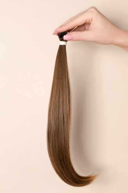 Virgin Hair #8 tmavě medová | 35 cm | 70 pramenů | 48 gr