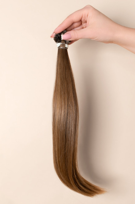 Virgin Hair #8 tmavě medová | 35-39 cm | 80 pramenů | 58 gr