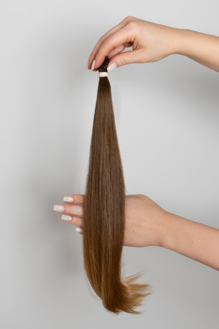 Virgin Hair #8 - 9 světle medová | délka: 40 cm | 54 pramenů